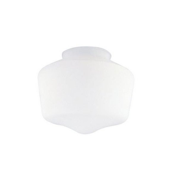 Brightbomb 81592 5.5 in. Dia. 3.25 in. Fitter White School House Glass Shade- - pack of 6 BR32667